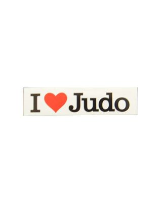I Like Judo [55x150mm weiss/rot/schwarz]