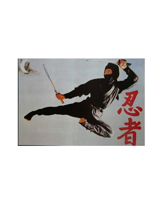 Ninja  Mystery mit 2 Schwerter [70x50cm]